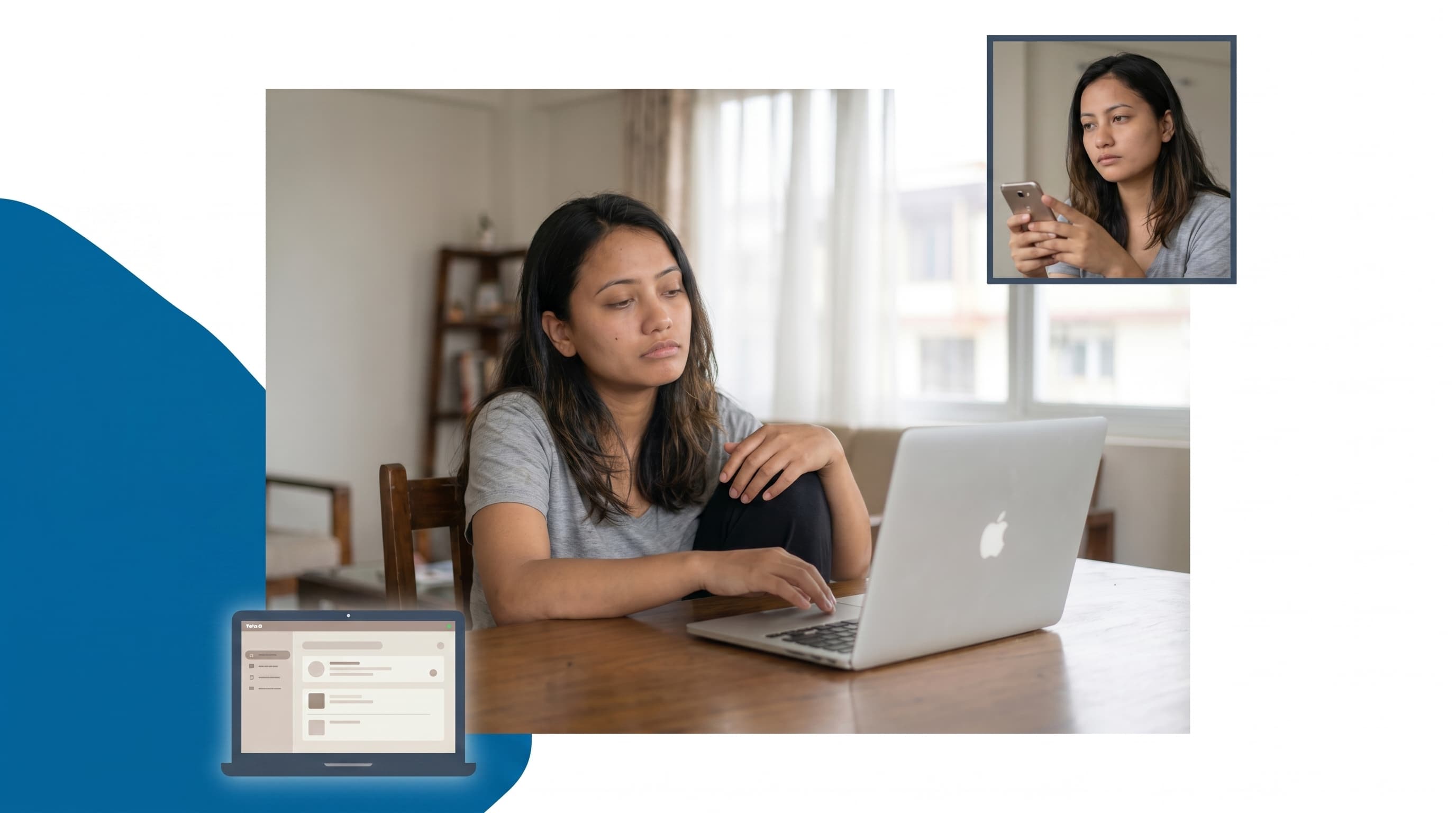 Stressed individual at a laptop reflecting workplace burnout